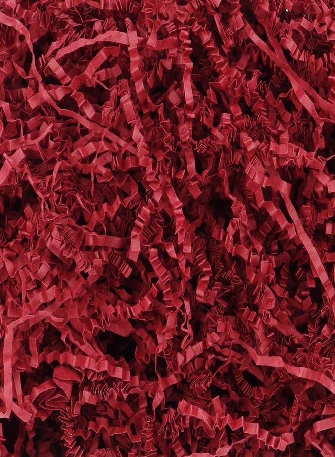 DOMMARE Red Crinkle Shredded Paper Filler For Valentines Day Gift Baskets, 7OZ Gift Box Crinkle Paper Shred Filler For Gift Decor, Basket Stuffing Raffia Grass For Birthday Party Anniversary - Image 1